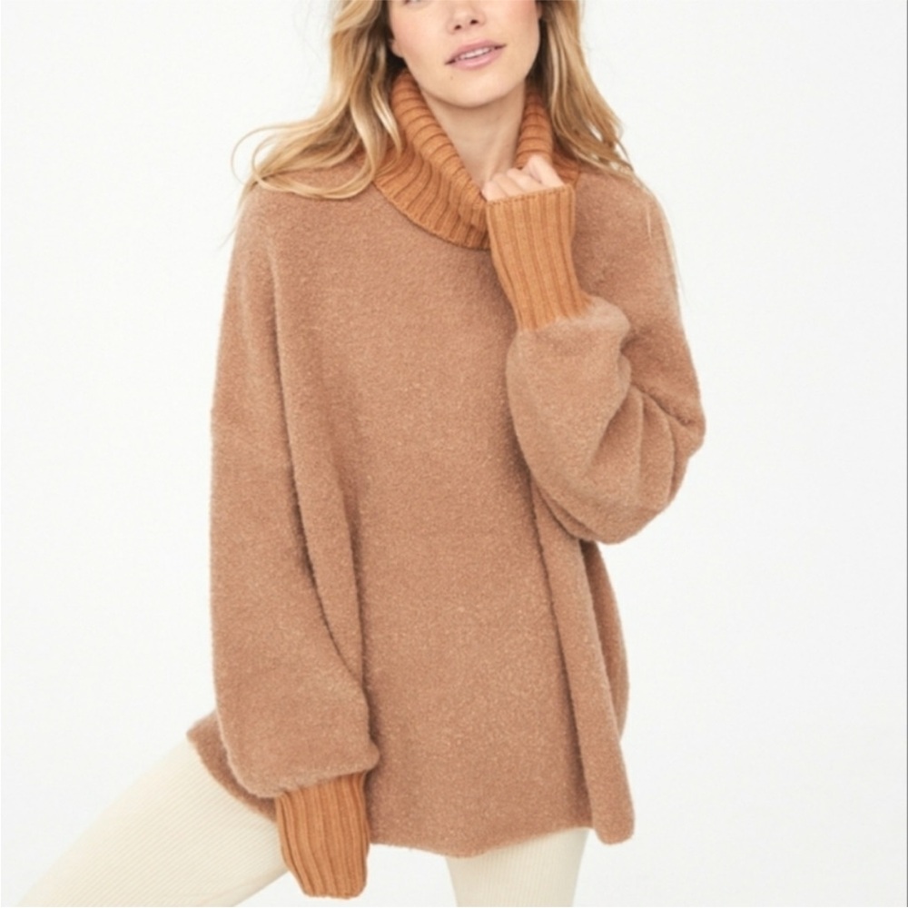 Aerie Offline Chill Side Cowl Neck Turtleneck Sweater